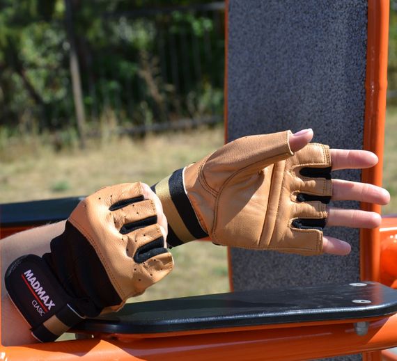 Рукавички для фітнесу MadMax MFG-248 Clasic Brown XL | Зображення 6