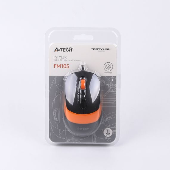 Миша комп'ютерна провідна A4Tech Fstyler FM10S Black/Orange оранжева | Зображення 7