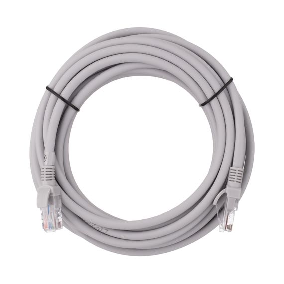 Патч-корд 2E  САТ 6, UTP, 5м, 26AWG, RJ45, 7/0.16, Cu, LSZH, сірий (2E-PC6CU-UTP5LSZH-GRY)