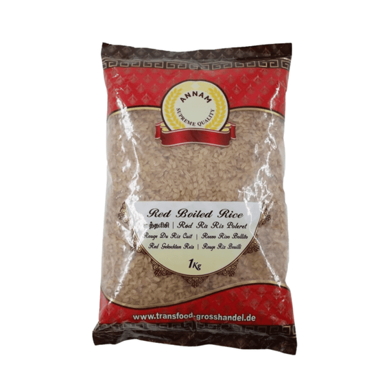 Червоний відварний рис  1кг Annam 4260480191681