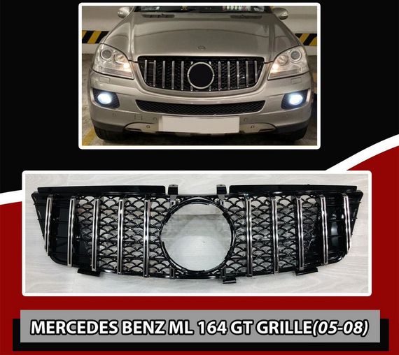 Передняя решетка (GT, 2005-2008) для Mercedes ML W164 | Зображення 3