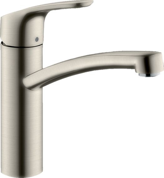 Змішувач для кухні Hansgrohe Focus, довж.виливу - 220мм, поворотний, 1важіль, KM160, сталь (31806800)