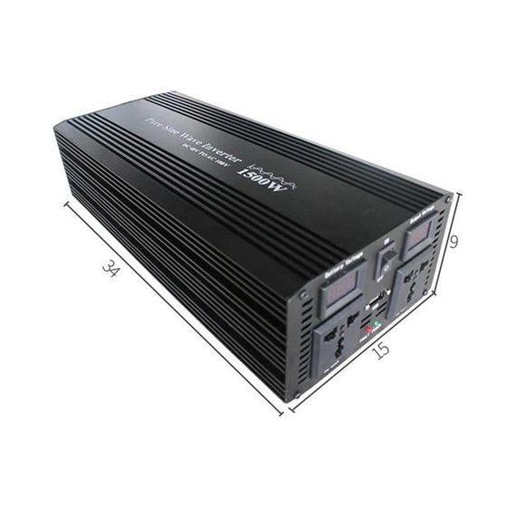 UPS Інвертор 1500/3000W 12/220 ДБЖ інвертор із зарядним пристроєм Чистий синус | Зображення 4