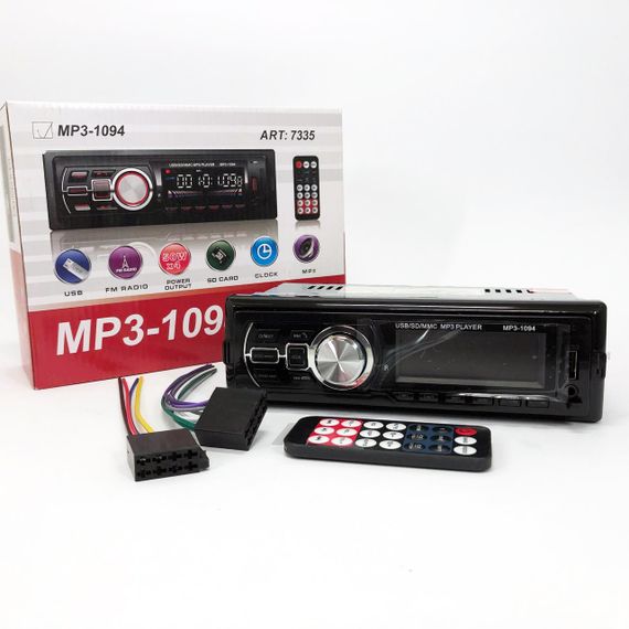 Однодиновая магнитола MP3 1094, Автомобильные магнитолы, Автомагнитофон для авто, Мультимедиа в машину WE-80 | Зображення 6