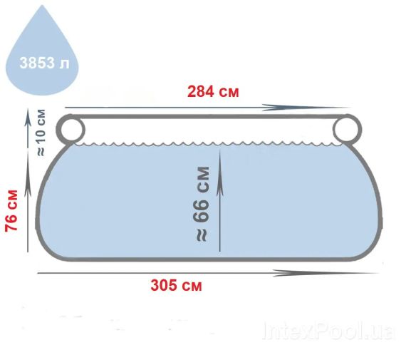 Надувний басейн 305х76см Intex 28120 Easy Set з тентом,  Intex 28120 | Зображення 2