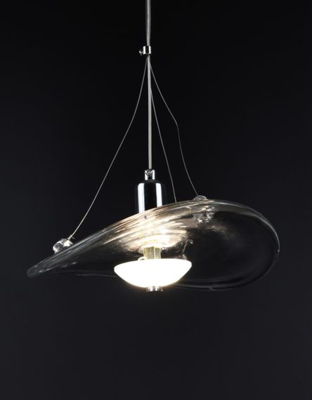 Люстра світлодіодна підвісна LED світильник для квартири на стелю лед 26319 Хром 25-200х22х22 см. | Зображення 3