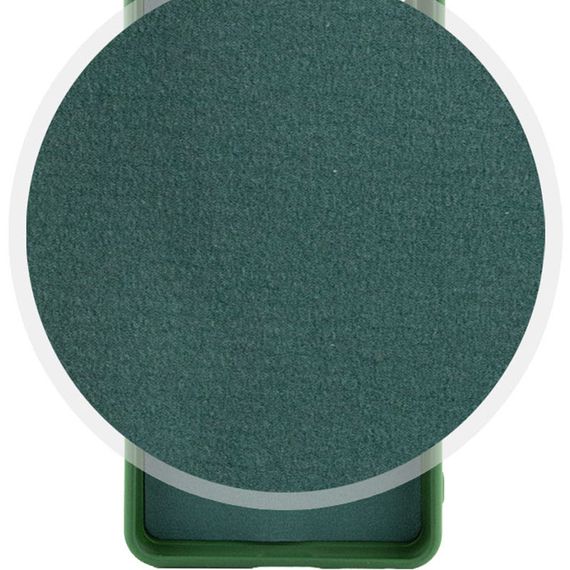 Чохол TPU GETMAN Liquid Silk Full Camera для Xiaomi Redmi 14C / Poco C75 Зелений / Dark green | Зображення 1