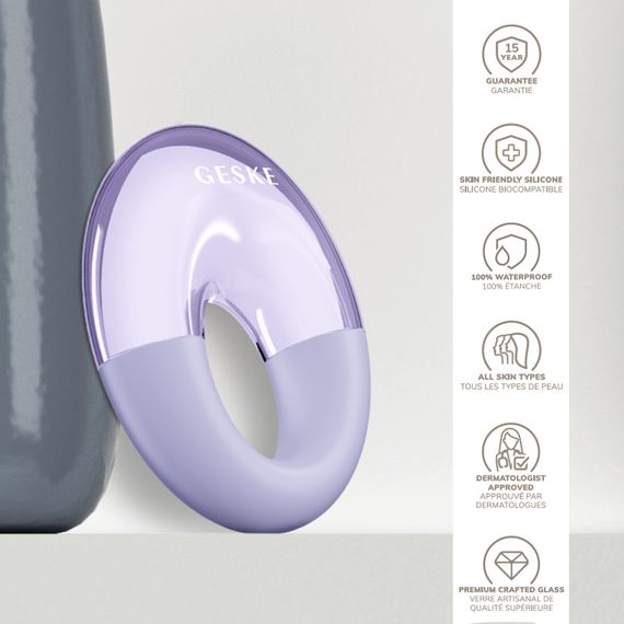 Масажер для очей GESKE Cool&Warm Eye Massager 7в1 starlight, Фіолетовий | Зображення 2
