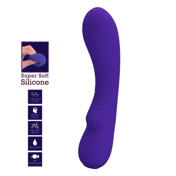 УЦЕНКА - Перезаряжаемый вибратор PRETTY LOVE - Matt Purple, DIS-BI-014667-3 Sex Aura | Зображення 2