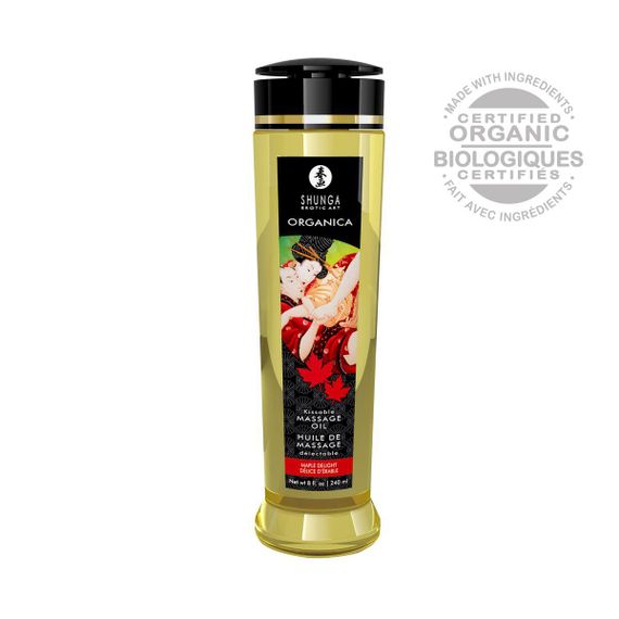 Органическое массажное масло Shunga ORGANICA – Maple Delight (240 мл) с витамином Е sexstyle