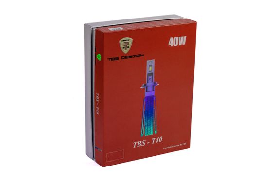 Комплект світлодіодних ламп TBS Design T40 HB3 (9005) (P20d) 80W 9-32V 6000K | Зображення 1