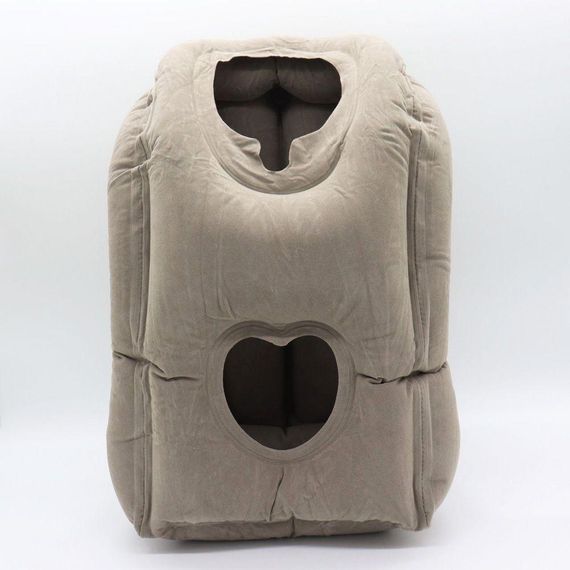 Надувна обіймальна подушка для подорожей (55х35х30см), в чохлі / Подушка-обіймашка для тривалих поїздок | Зображення 7