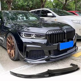 Накладка на передній бампер Lip V2 (для M-Sport 2019-2022, Карбон) для BMW 7 серія G11/G12 рр