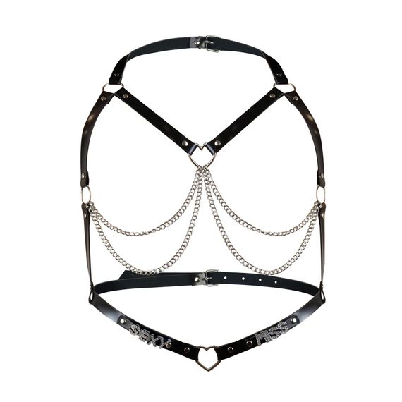 Женская портупея из натуральной кожи Art of Sex - Miss Sexy, цвет Черный, размер XS-M | Зображення 2