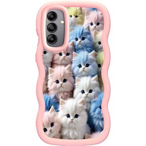 Чехол TPU Cloudy Pictures для Samsung Galaxy A56 5G Kittens