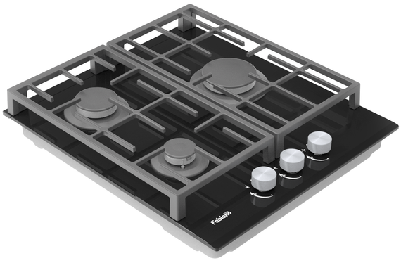 Варильна поверхня газова Fabiano FHG 8453 VGH Black Glass 8111.406.1484 | Зображення 2