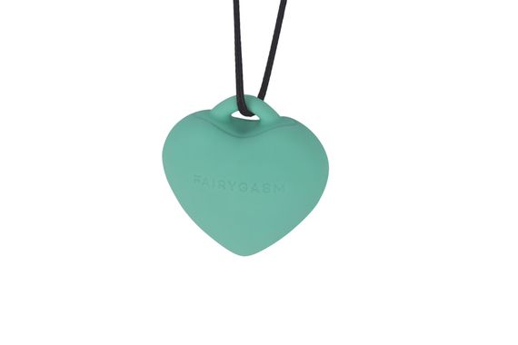 Мінівібратор «Сердечко» FairyGasm PleasureStone green, 9 режимів, на шнурку | Зображення 3