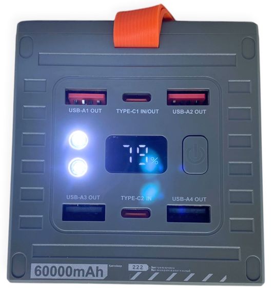 Power Bank 60000 mAh 22,5 W Remax RPP-609 реальна ємність, швидка зарядка, зовнішній акумулятор павербанк | Зображення 5