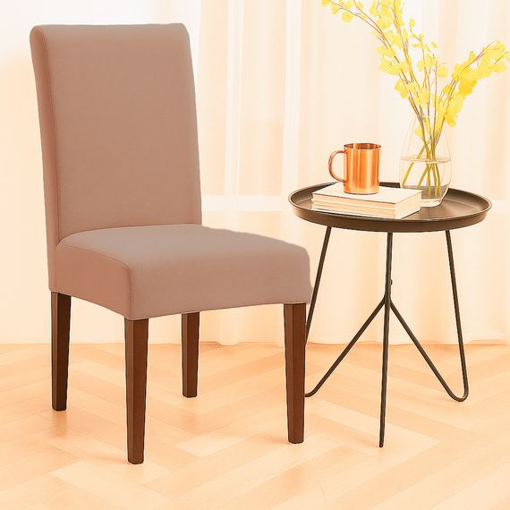 Чехол на стул универсальный велюровый капучино Love You