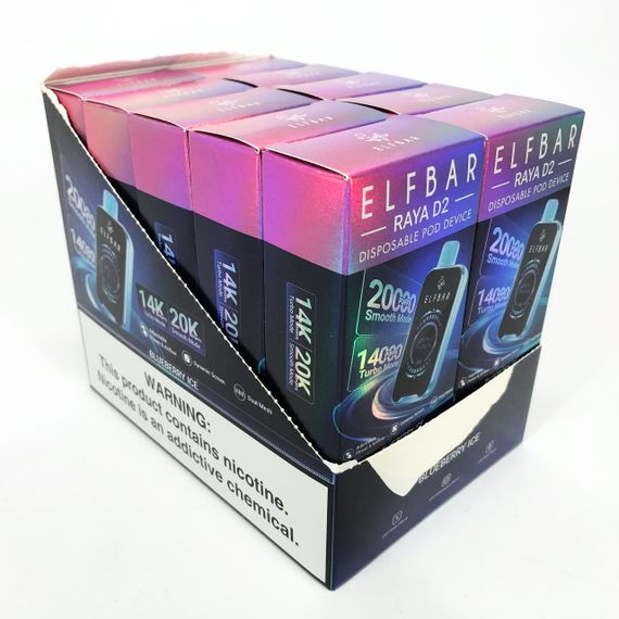 ELF BAR RAYA D2 20000 смак Чорниця (Blueberry Ice) (ws66861) | Зображення 2