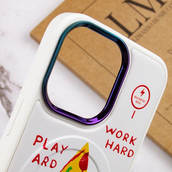 TPU+PC чохол Funny pictures with MagSafe для Apple iPhone 13 Pro Max (6.7") TPU+PC, Pizza | Зображення 4