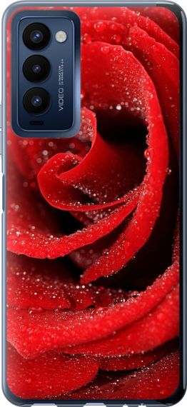 Чехол на Tecno Camon 18p CH7n Красная роза "529u-2525-17620"