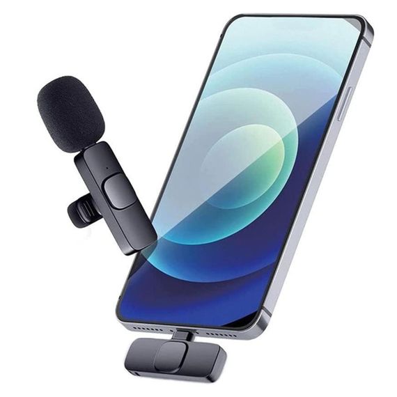 Бездротовий петличний мікрофон для телефона, з Type-C, K8 / Мікрофон петличка з прищіпкою | Зображення 3