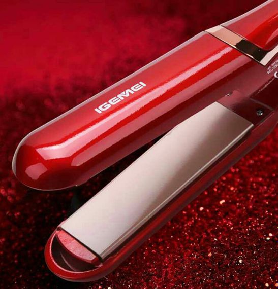 Профессиональный утюжок - выпрямитель Gemei GM-451 с терморегулятором Красный | Зображення 3