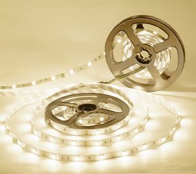 Светодиодная лента негерметичная теплый оттенок 12V 8W 2835 WW PCB IP20 1m (BY-030/120)