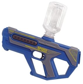 Автоматический водяной автомат WATER GUN 1005C на аккумуляторе свет бак 200 мл дальность 7 м водный пистолет бластер 6+ Синий