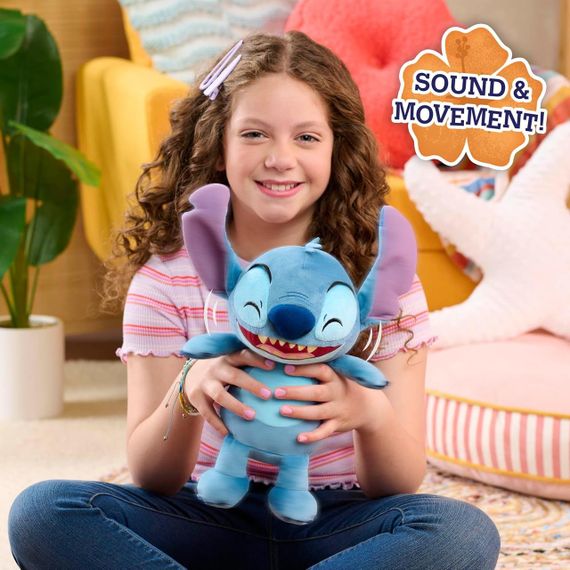 Інтерактивна м'яка іграшка Стіч 28 см Оригінал Disney Stitch Crack Me Up від Just Play | Зображення 5