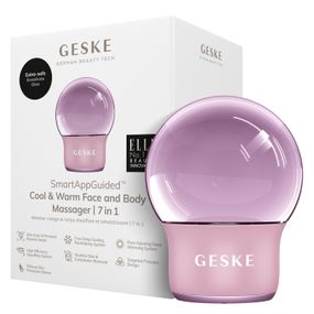 Масажер для обличчя і тіла GESKE Cool&Warm Face and Body Massager 7в1 starlight, Рожевий