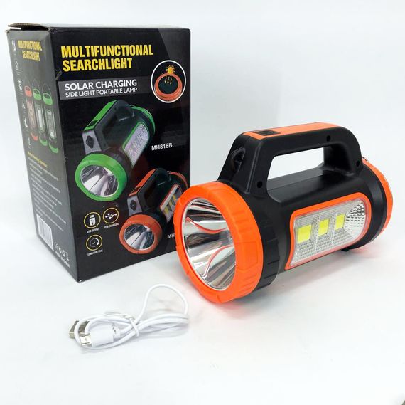 Кемпинговый фонарь XBL 818C-3W+COB, фонарь-светильник аккумуляторный кемпинговый. Цвет: оранжевый | Зображення 2