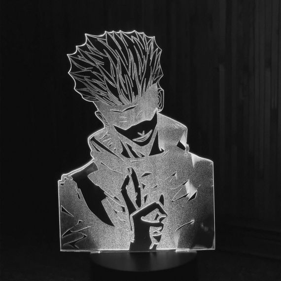 Акриловый светильник-ночник Сатору Годзе (Satoru Gojo) белый tty-n000596