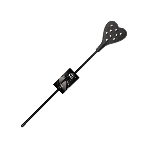 Стек з металевими гвинтами Art of Sex - BDSM Heart, екокожа, колір чорний Sex Aura | Зображення 4