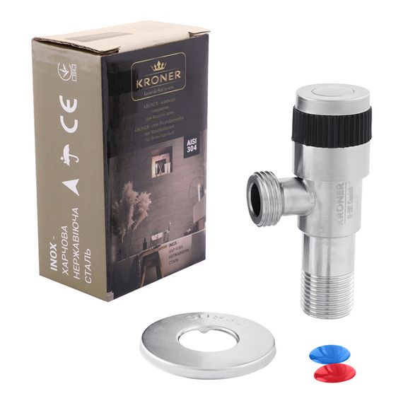 Кран приладовий Kroner KRP Edelstahl Klassisch - ESG100 1/2"х1/2" ЗЗ (CV022973) | Зображення 3