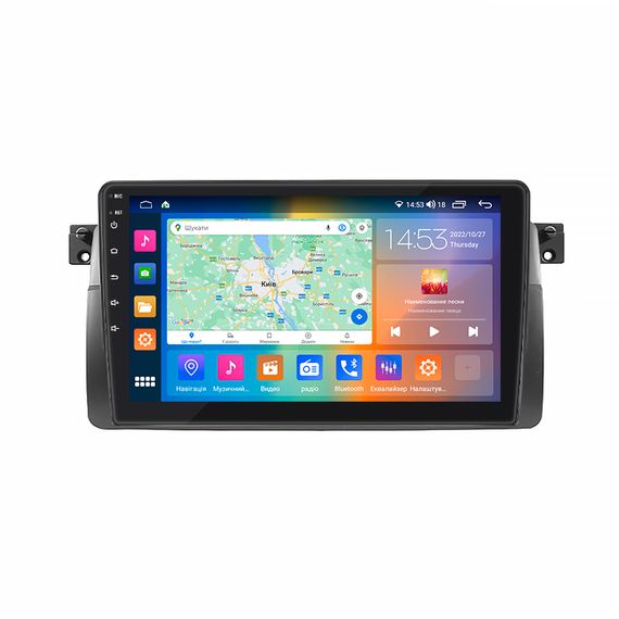 Штатна магнітола Lesko для BMW 3 серии IV (E46) Рестайлинг 2001-2007г 9" 2/32Gb CarPlay 4G Wi-Fi GPS Prime