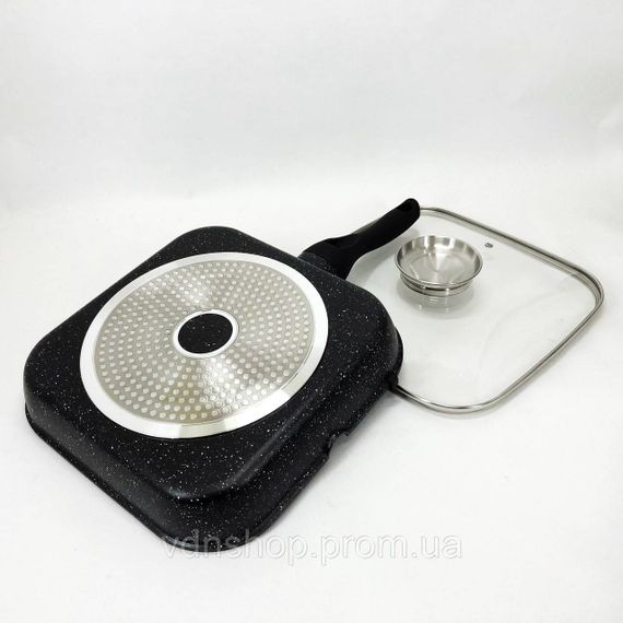 Нова алюмінієва сковорода, Сковорода для індукційних варильних панелей якісна на плиту XO-93 | Зображення 8