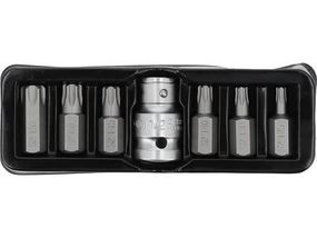 Набір біт насадка викрутки TORX SECURITY 1/2 Т25-Т55 7 штук YATO YT-0416