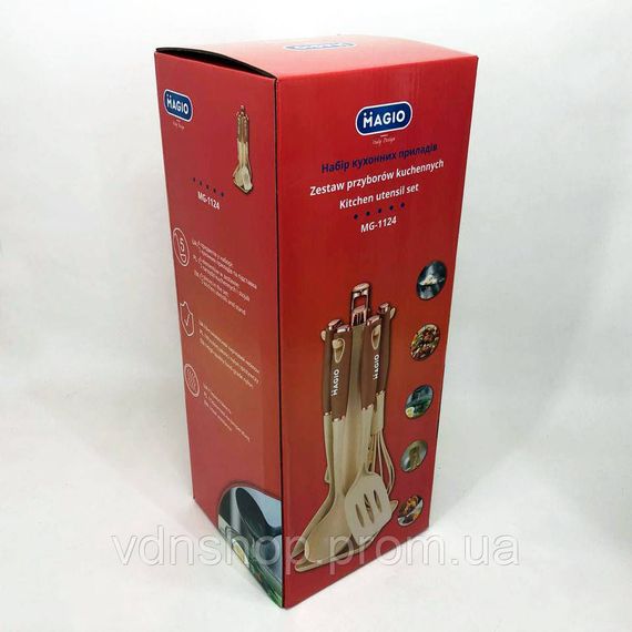 Кухонне приладдя з тефлоновим покриттям Magio MG-1124, Приналежності для кухні з силікону CM-35 | Зображення 1