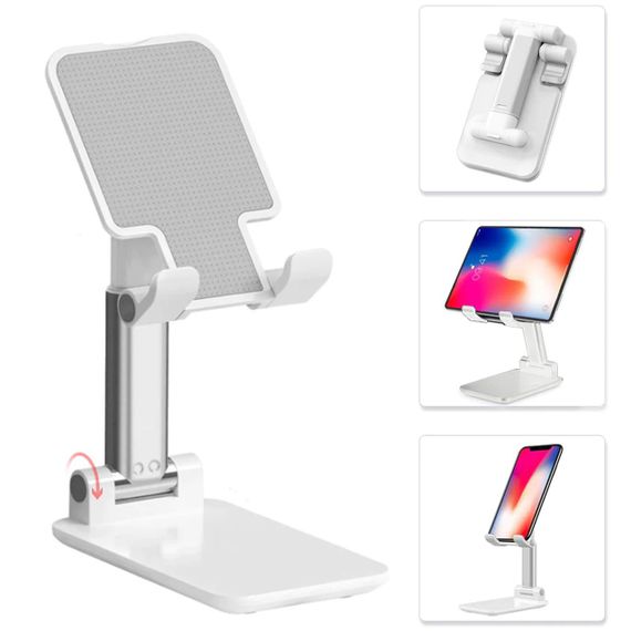 Настольный держатель для телефона, 3 Plastic, Цвет микс / Универсальная складная подставка для смартфона