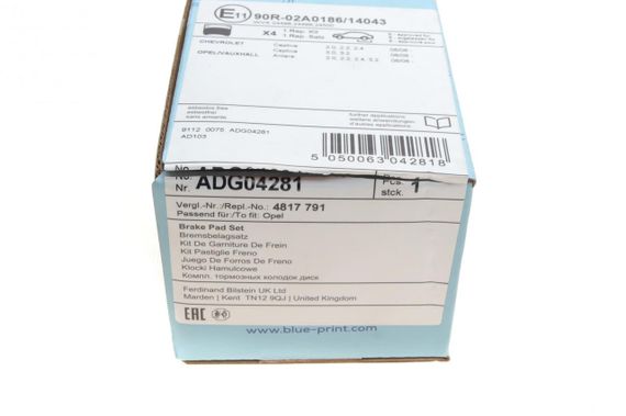 Колодки тормозные задние Opel Antara Chevrolet Captiva 2.0-3.2 06- ADG04281 | Зображення 5