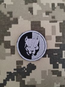 Шеврон Пітбуль / 3.8 см
