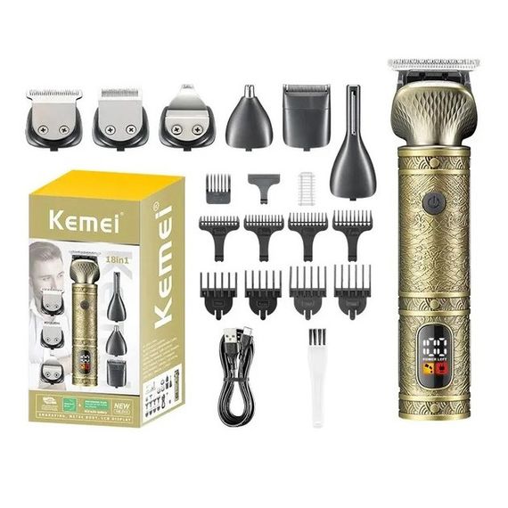 Электробритва для стрижки головы Kemei KM-2313, Бритва триммер для бороды, Машинка для VS-731 стрижки бороди