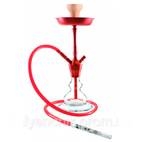 Кальян Kaya ELOX 480 BORO Clear Pyramid Cut Red 2S