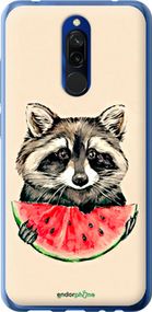 Чохол на Xiaomi Redmi 8 Єнотик з кавуном "4605t-1806-2448"