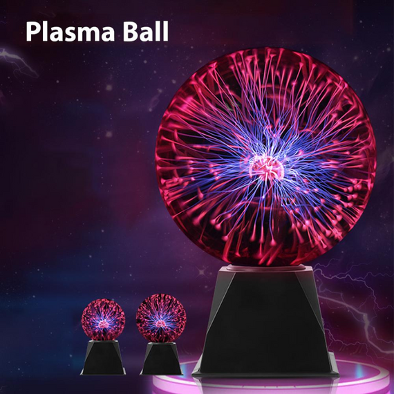 Магічна плазмова куля 12.3 см, ефект блискавки та світловий ефект | Зображення 9