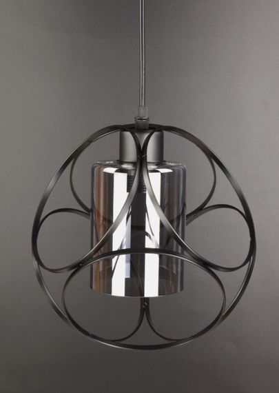 Люстра підвісна LOFT на 1 лампочку 25866 Чорний 35-95х23х23 см. | Зображення 1