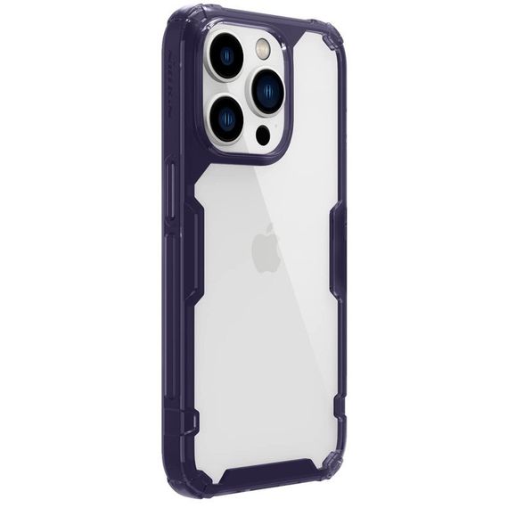 TPU чохол Nillkin Nature Pro Series для Apple iPhone 14 Pro (6.1") Темно-фіолетовий (прозорий) | Зображення 3