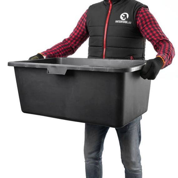 Таз будівельний прямокутний 90 л INTERTOOL KT-00901 | Зображення 1